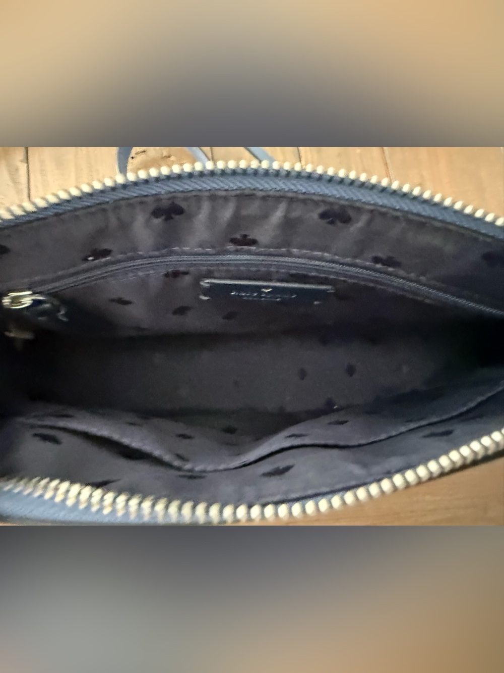 kate spade blue leather crossbody - Picture 4 of 4